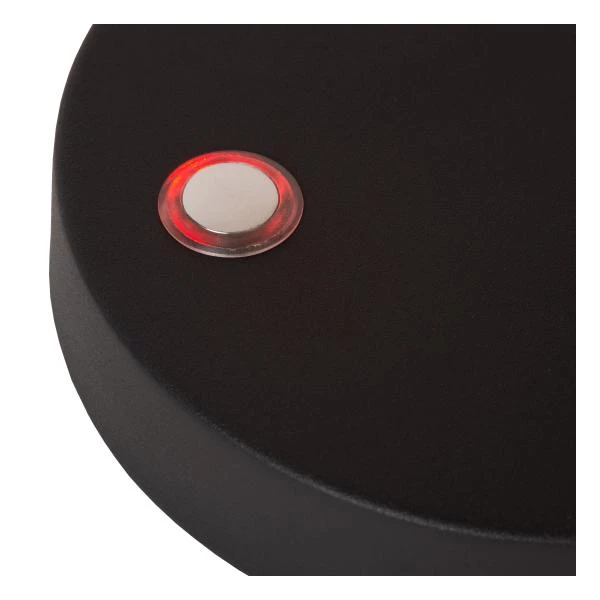 Lucide TIPIK - Lampe de table Rechargeable - Batterie/Piles - LED Dim. - 1x3W 2700K - 3 StepDim - Noir - DETAIL 4